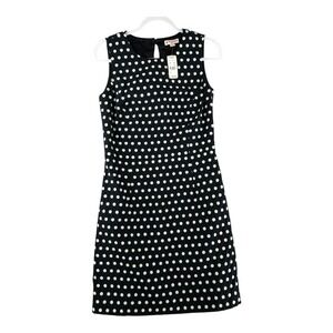 Brooks Brothers Red Fleece‎ Navy White Polka Dot Sleeveless Dress Womens Size 6